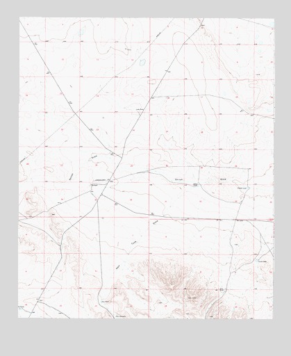 Alamo Mountain NE, NM USGS Topographic Map