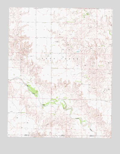 Proffitt Lake SW, KS USGS Topographic Map