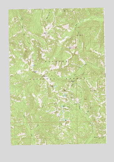 Profile Gap, ID USGS Topographic Map