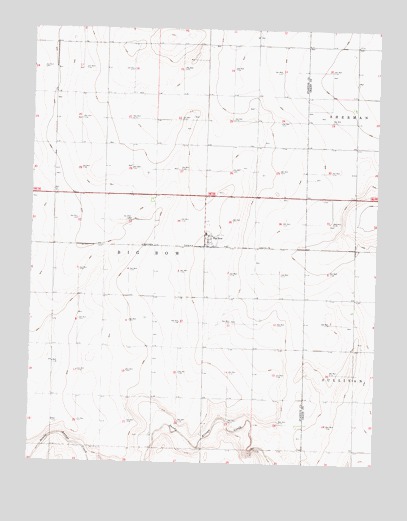Big Bow, KS USGS Topographic Map