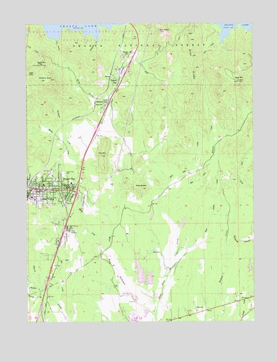Project City, CA USGS Topographic Map