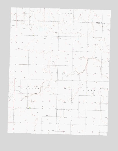 Big Bow NW, KS USGS Topographic Map