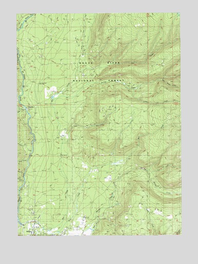 Prospect North, OR USGS Topographic Map
