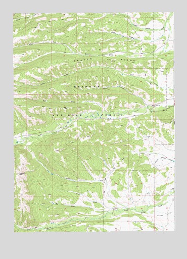 Prospect Peak, WY USGS Topographic Map