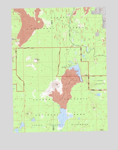 Prospect Peak, CA USGS Topographic Map