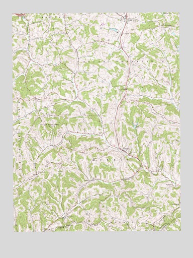 Prosperity, PA USGS Topographic Map