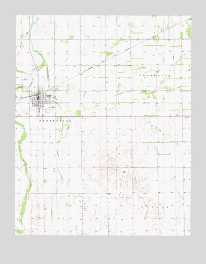 Protection, KS USGS Topographic Map