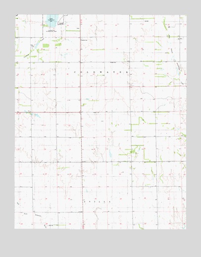 Protection NE, KS USGS Topographic Map