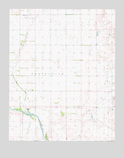 Protection SW, KS USGS Topographic Map