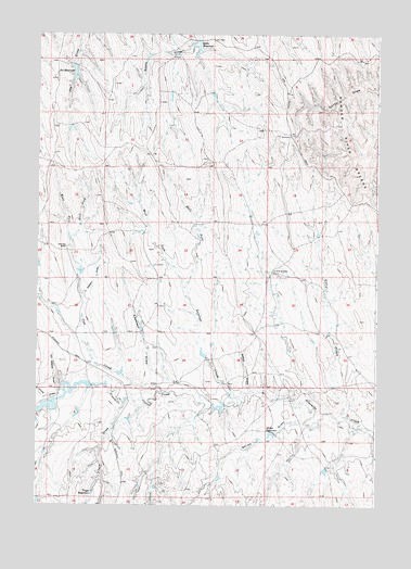 Provence Ranch, WY USGS Topographic Map