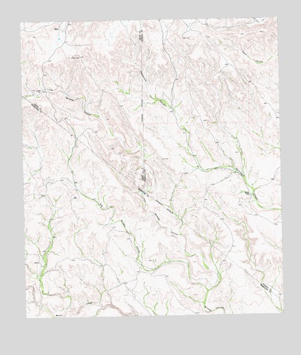 Big Brindle Canyon, TX USGS Topographic Map