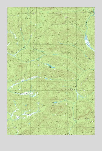 Big Brook Lake, ME USGS Topographic Map