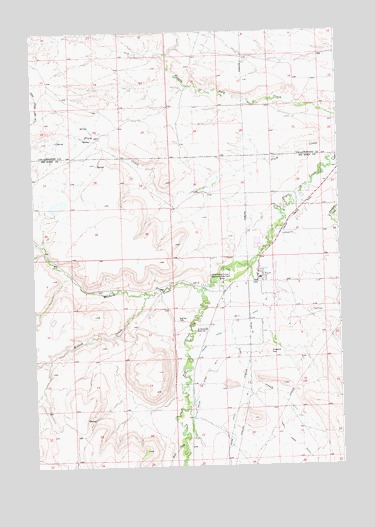 Pryor, MT USGS Topographic Map