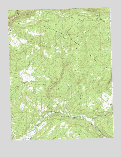 Big Bucktail Creek, CO USGS Topographic Map