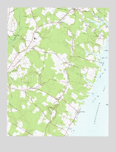 Public Landing, MD USGS Topographic Map