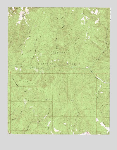 Pueblo Peak, NM USGS Topographic Map