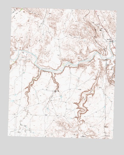 Puente, TX USGS Topographic Map