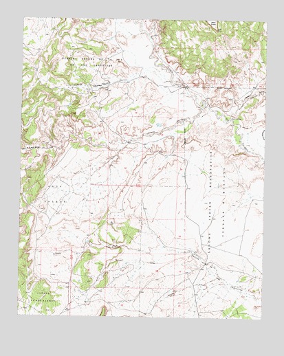 Puerco Dam, NM USGS Topographic Map
