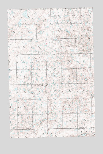 Alamo NE, ND USGS Topographic Map