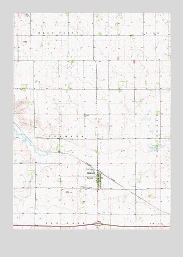 Pukwana, SD USGS Topographic Map