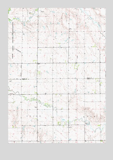 Pukwana NE, SD USGS Topographic Map