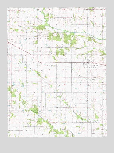 Pulaski, IA USGS Topographic Map