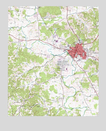 Pulaski, TN USGS Topographic Map