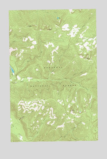 Pulpit Mountain, MT USGS Topographic Map