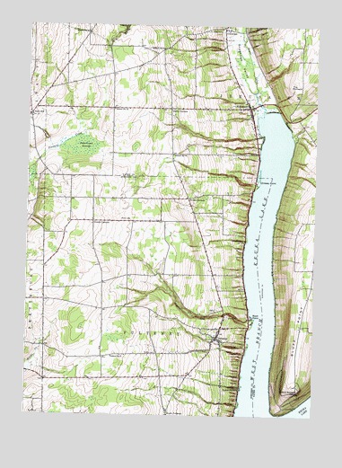 Pulteney, NY USGS Topographic Map