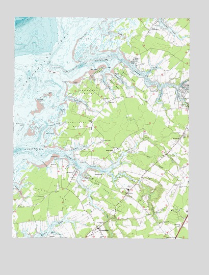Pungoteague, VA USGS Topographic Map