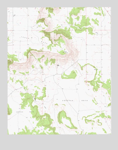 Punta Del Chorro, NM USGS Topographic Map