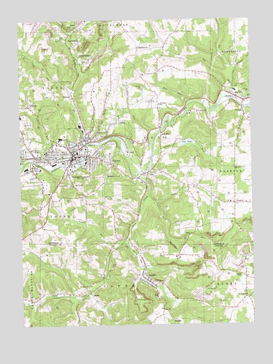 Punxsutawney, PA USGS Topographic Map