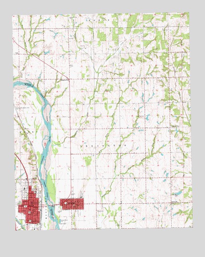 Purcell, OK USGS Topographic Map