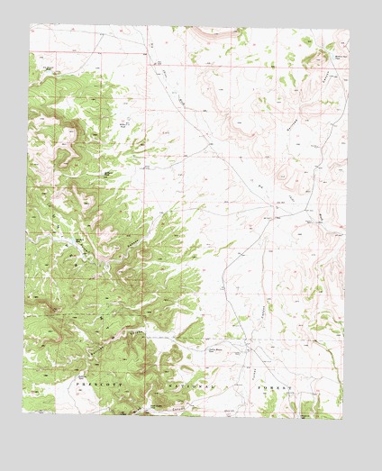 Purcell Canyon, AZ USGS Topographic Map