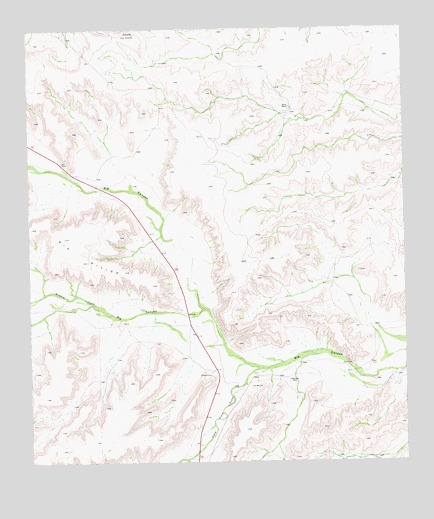 Big Canyon Ranch NW, TX USGS Topographic Map
