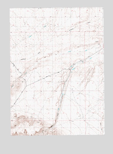 Purjue Canyon, ID USGS Topographic Map