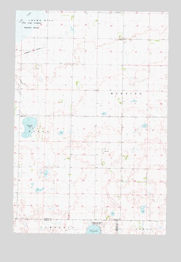 Pursian Lake, ND USGS Topographic Map