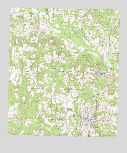 Purvis, MS USGS Topographic Map