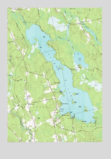 Pushaw Lake, ME USGS Topographic Map