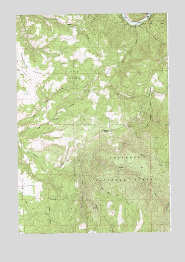 Big Cedar, ID USGS Topographic Map