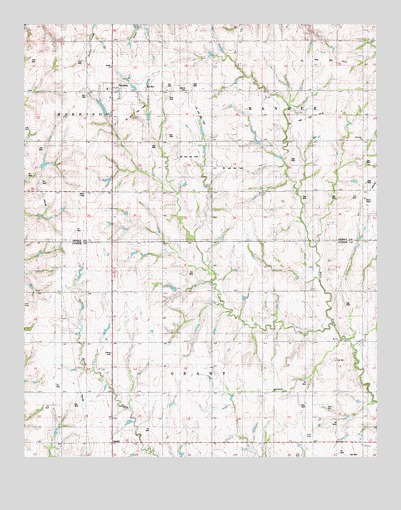 Putnam, OK USGS Topographic Map