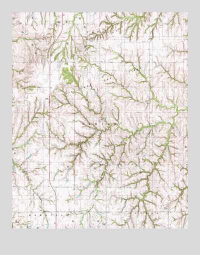 Putnam NW, OK USGS Topographic Map