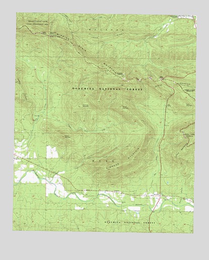 Big Cedar, OK USGS Topographic Map