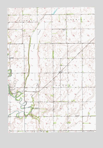 Putney, SD USGS Topographic Map