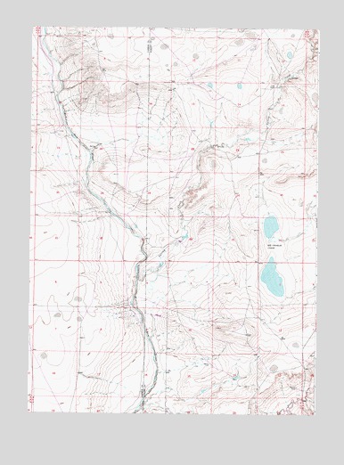 Big Charlie Lakes, WY USGS Topographic Map