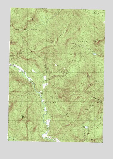Puzzle Mountain, ME USGS Topographic Map