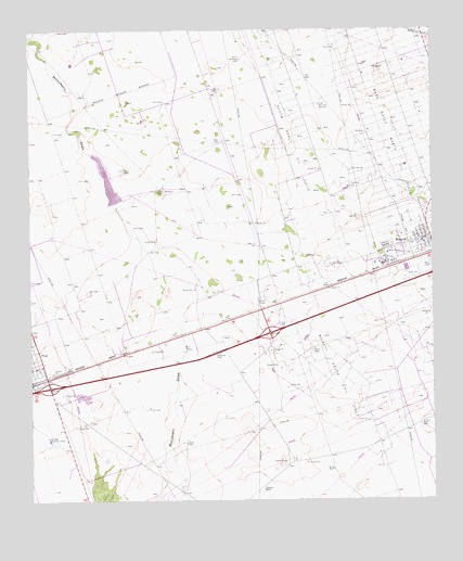 Pyote East, TX USGS Topographic Map