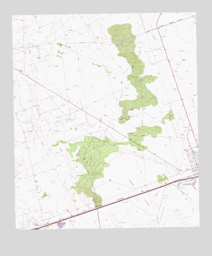 Pyote West, TX USGS Topographic Map