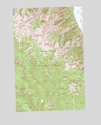 Pyramid Mountain, WA USGS Topographic Map