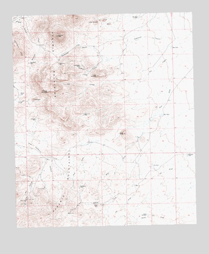 Pyramid Peak, NM USGS Topographic Map